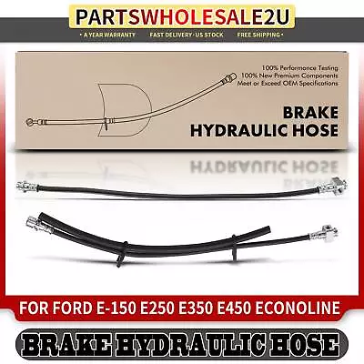 2x Manguera hidráulica de freno interior trasero para Ford E-150 E-250 2014 Econoline Van 13-14 Foto 1 de 4