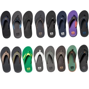 Reef Mens Fanning Pool Beach Holiday Flip Flops Thongs Sandals - Picture 1 of 75
