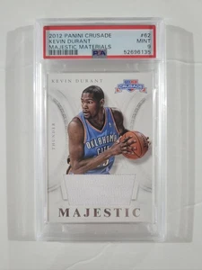 2012 Panini Crusade Kevin Durant Majestic Patch GAME WORN PSA 9 - Bild 1 von 2