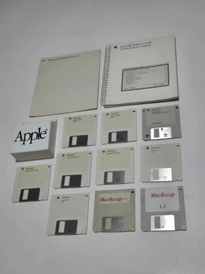 Vtg 1989 Classic Apple Macintosh System Software Floppy Disks Lot of 10 + Extras - Image 1 of 4