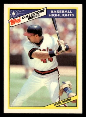 1987 TOPPS WOOLWORTH HIGHLIGHTS REGGIE JACKSON 4 MINT CALIFORNIA ANGELS - Image 1 of 2