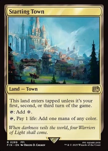 MTG Starting Town 289 Rare Land Final Fantasy - Picture 1 of 1