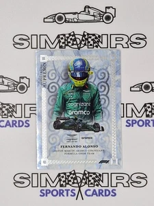 2023 Topps Eccellenza F1 Fernando Alonso Supremo Gray Refractor #21/75 SP Rare - Imagen 1 de 2