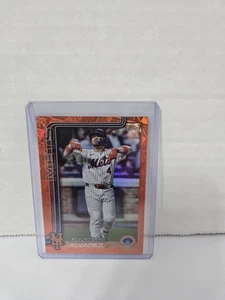 2025 Topps Serie 1 Francisco Alvarez Spring Training Foilboard arancione /25 - Foto 1 di 2