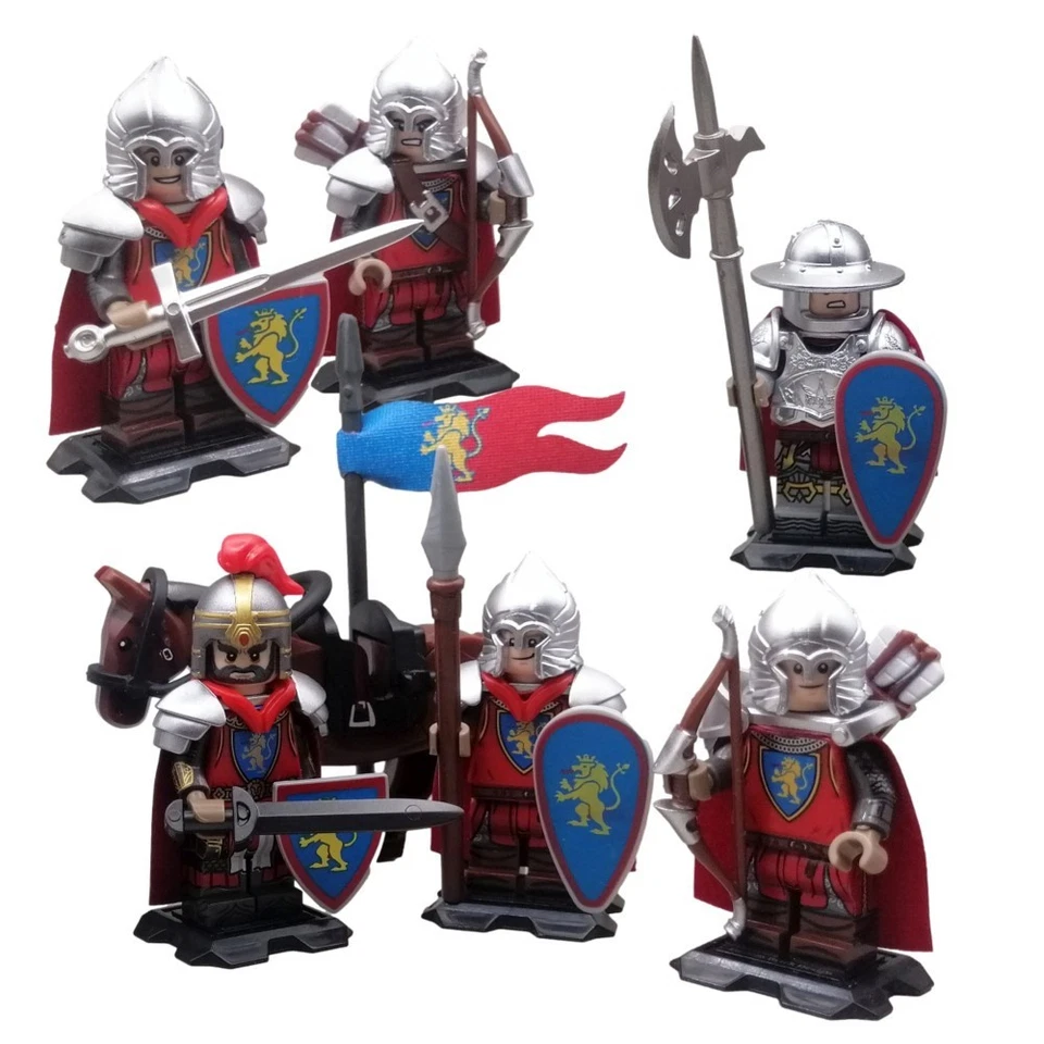 Figuren Set Haus Löwenherz V1 veredelte LEGO® Löwenritter v. Custom Brick Design