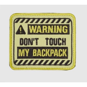 PATCH ELITEX DONT TOUCH MY BACKPACK  GIALLO - Foto 1 di 1
