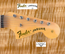 1 pcs Decalcomania Decal tipo Fender Jaguar Chitarra Guitar  Gold Grey Brown