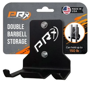 Wall-Mounted Barbell Storage Rack - Space-Saving 2-Bar Holder for Home & Comm... - Picture 1 of 8