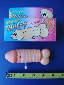 1997 WIND-UP WILLY ON WHEELS Adult Novelty Moving Penis Shaped Gag Gift Joke - Picture 1 of 7