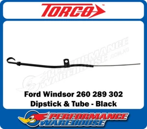 Small Block Ford Windsor 260 289 302 Black Steel Engine Oil Dipstick, TCO-3066BK - Picture 1 of 2