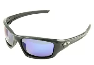 POLARIZED Genuine OAKLEY VALVE Polished Black Deep Blue Sunglasses OO 9236 12 - Picture 1 of 8