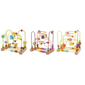 Wooden Bead Maze Toy for Kids Boy Girl Gift New Year Gift Beads Roller Toy - Picture 1 of 19