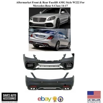 Lifting frontal y trasero de repuesto AMG estilo W222 para Mercedes-Benz Clase S 14-17 Foto 1 de 4