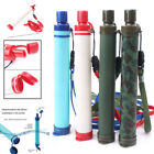 Portable Purifier Water Filter Straw Gear Emergency Life Camping Travel Survival
