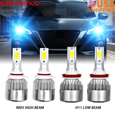 Kit de bombillas LED de haz alto-bajo azul 8000K para Nissan Altima 2019-2020 C6 Foto 1 de 4