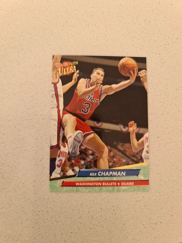  1993 Rex Chapman 3 Fleer 366 Basketball Sports Trading Card  Foto 1 de 1