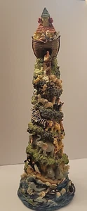 Noah's Ark Tower Resin Detailed Animals Figures 15" Tall - Picture 1 of 5