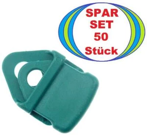 50 x MINI Clip Spannklammer GRÜN Ösen Planen Banner Spanner Spannfix Klemme Öse - Bild 1 von 10
