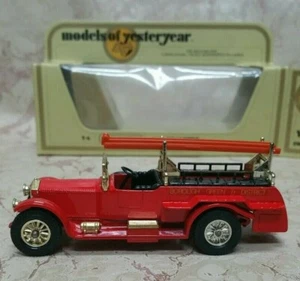1978 MATCHBOX MODELS OF YESTERYEAR Y6-4 1920 ROLLS ROYCE FIRE ENGINE ISSUE6 - Picture 1 of 11