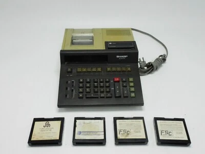 Vintage Sharp Electronic Printing Calculator ZL-6100 With Cartridges - Image 1 of 4
