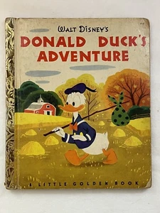 Walt Disney's Donald Duck's Adventure 1950 Little Golden Book A 1st printing LGB - Picture 1 of 11