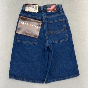 Vintage Beverly Hills Polo Club Jean Shorts Youth 10 Blue Denim Baggy Jorts NWT - Picture 1 of 11