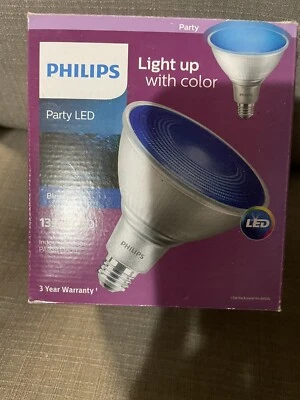 BLUE PHILIPS LED 13.5W Party Flood Light Bulb - Image 1 of 4