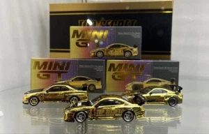 MINI GT Top Secret Supra Silvia S15 Skyline GT-R Set di 3 Tokyo Auto Salon 2025 - Foto 1 di 5