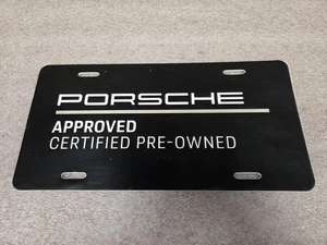 PORSCHE GENUINE CPO Dealer Exclusive ScriptLogo Vehicle Showroom Collector Plate - Picture 1 of 2