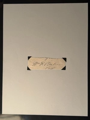 William C Baker Signed Cut Auto Philadelphia Phillies Baker Bowl JSA LOA - Image 1 of 4