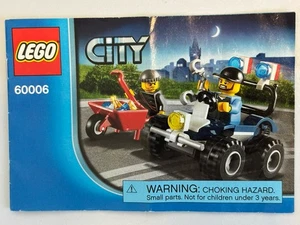 LEGO CITY: Police Atv (60006) ~ Retired ~ Complete ~ with Manual ~ - Picture 1 of 6