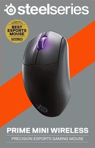 New SteelSeries Prime Mini Wireless Esports Optical Gaming Mouse 62426 - Black - Picture 1 of 11