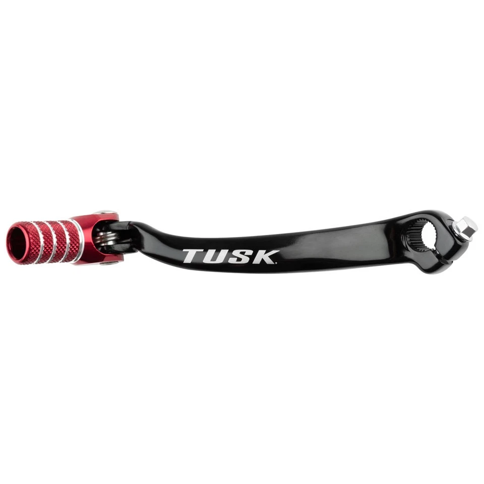 Palanca de cambios plegable Tusk punta negra/roja para Honda CRF250R 2010-2017 Foto 1 de 3