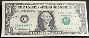 2009 Chicago $1 Bill Altering 8’s Fancy 84,85,86 Double 88’s Four 8’s Mis-cut - Picture 1 of 2