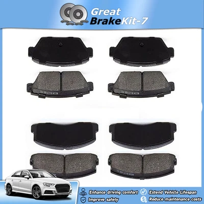 Front Rear Disc Brake Pads Kit for 1988 1989 1990 Dodge Colt 1.6L - Image 1 of 4