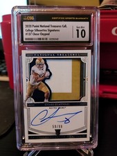 2020 Panini National Treasures Chase Claypool Rookie Patch Auto 59/99 CSG 10 GEM