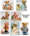 GELIEBTE TEDDIES von ENESCO, HANDBEMALTE STEINHARZ TEDDYBÄRENFIGUR, NEU IM KARTON