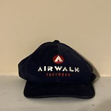 Vintage Airwalk Baseball Cap Hat Retro 90s Skater, Blue Snapback