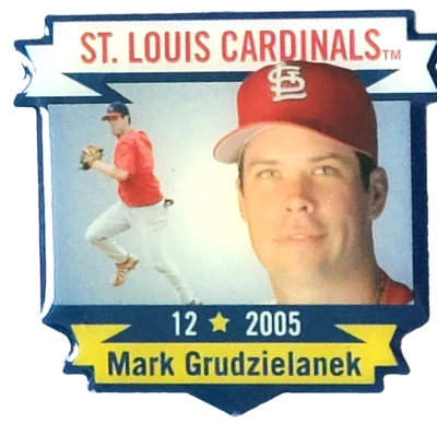 MLB St. Louis Cardinals 2005 "Mark Grudzielanek" 1.5" Lapel Pin - Image 1 of 2