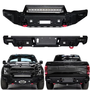 Vijay For 2017-2020 Ford F150 Raptor Steel Front or Rear Bumper with LED Lights - Picture 1 of 16