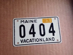 1953 Maine Cereal Premium Bicycle License Plate - Picture 1 of 2