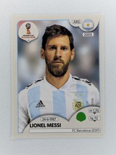 Lionel Messi 2018 Panini Russia FIFA World Cup Stickers #276 Argentina Pink Back