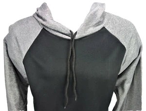 Mens Medium Cheetah Hoodie Black Grey Athletic Track Warm Up Jacket  Pullover Ho - Picture 1 of 7