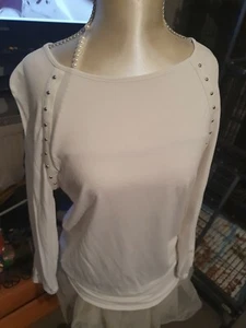 Lovely White Top Size 6 - Picture 1 of 7