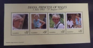 Namibia 1998 1997 Diana Princess of Wales Commemoration MS789 MNH UM unmounted - Imagen 1 de 1