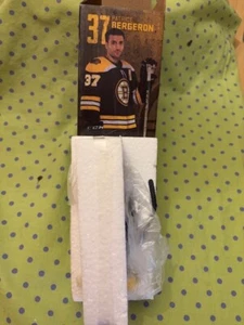 Patrice Bergeron Boston Bruins Bobblehead #37 Shirt Stick Puck Jersey BRAND NEW - Picture 1 of 5
