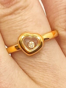 Chopard 18KYG Happy Diamonds Icons Ring Size 6 - Picture 1 of 12