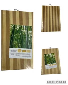 Large Bamboo Wooden Chopping Board with Hook Kitchen Dicing Slicing Cutting Food - Picture 1 of 10