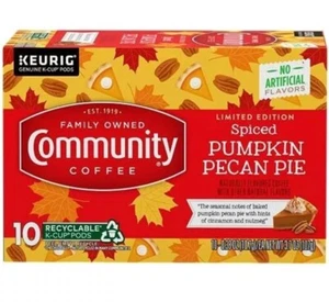 Community Coffee Spiced Pumpkin Pecan Pie 10 Ct Pods - Picture 1 of 3