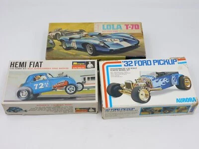  Aurora Lola T70 Ford pickup Monogram Hemi Fiat 1/32 kit SOLO SCATOLA VUOTA box - Immagine 1 di 4